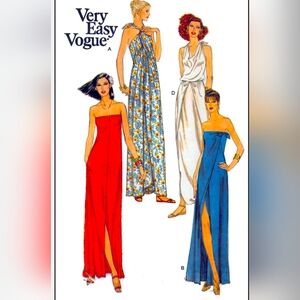 Vintage Vogue 7112 Sewing Pattern Misses' Gowns Beach Cover-ups Size Medium